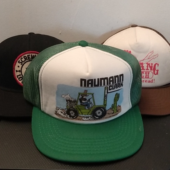 3 Vintage 💯Trucker,🔥 hat bundle - Picture 3 of 17